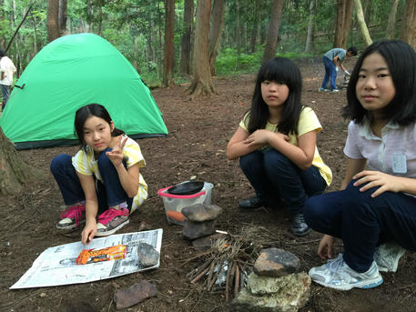 キャンプも自分たちの力で!